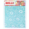 Gelli Arts - flower stencil - 20,3 x 25,4 cm