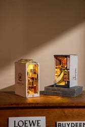 Robotime houten 3D puzzel - book nook - Sakura Densya