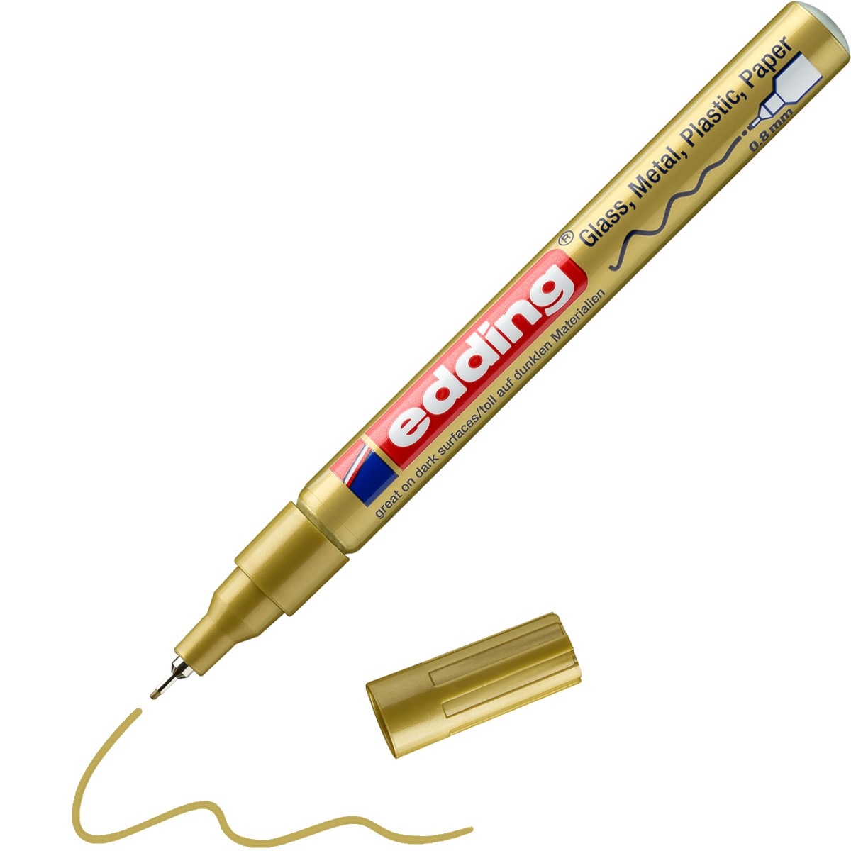 edding 780 lakmarker - glans - 0,8 mm - goud