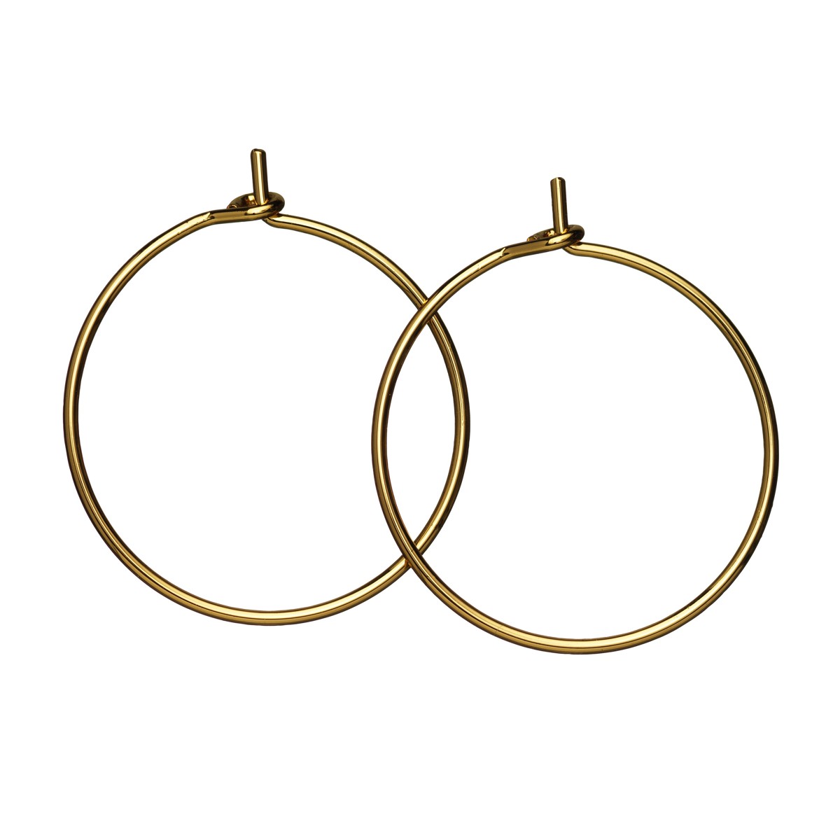 Creool oorbellen - verguld - 20 mm