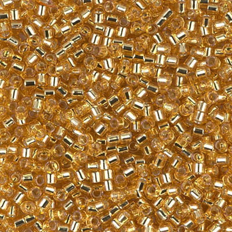 MIYUKI Delica kralen - 10/0 - DBM0042 Gold silver lined transparent gloss