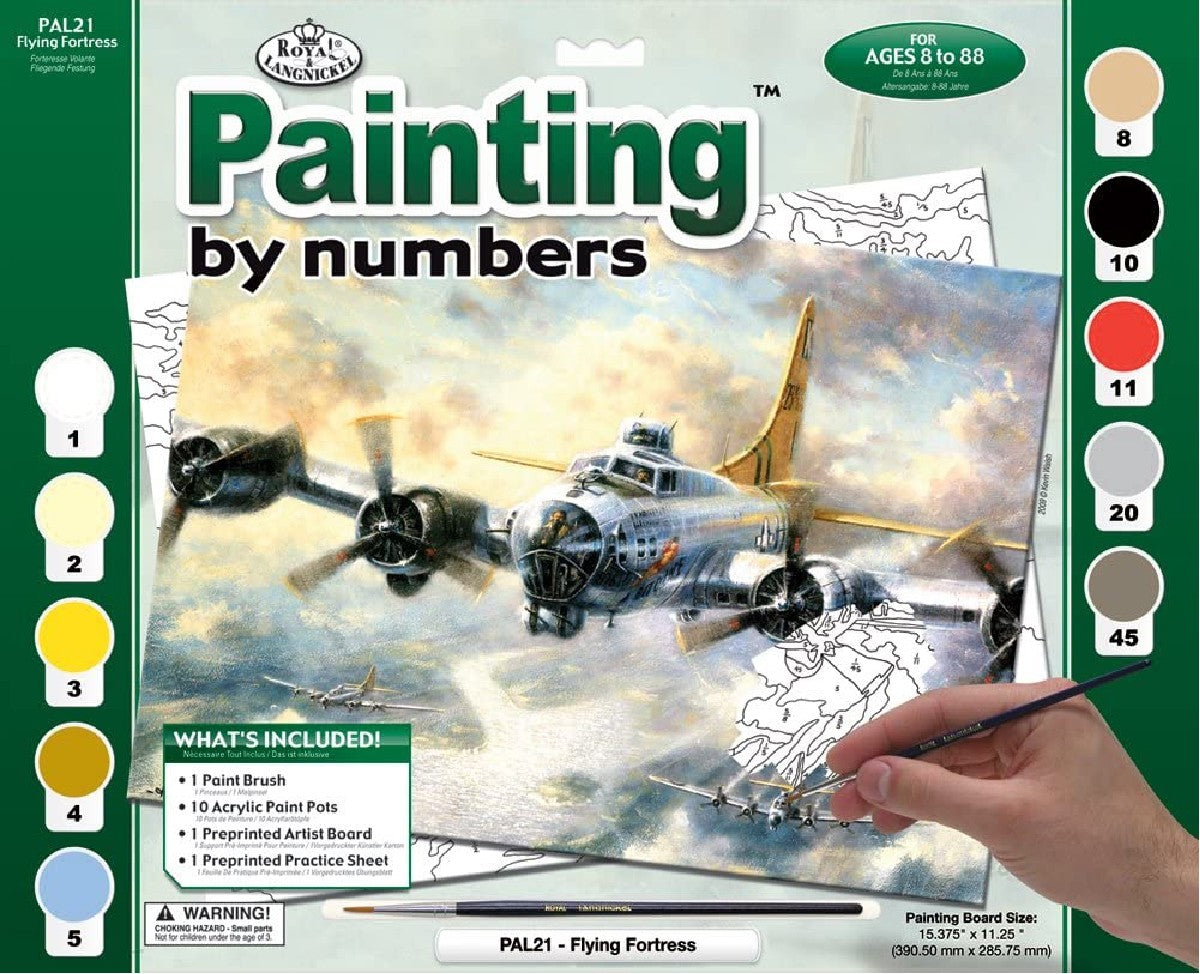 Schilderen op nummer - flying fortress