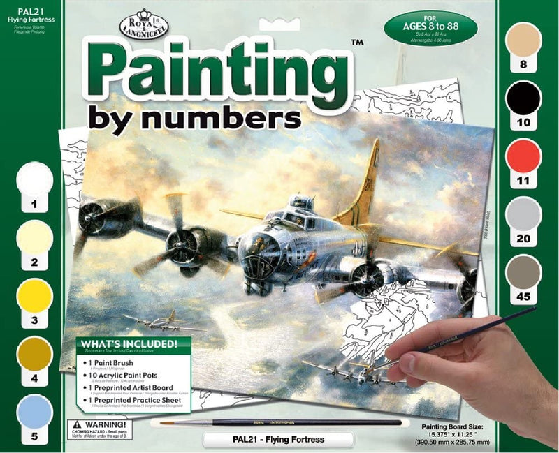 Schilderen op nummer - flying fortress