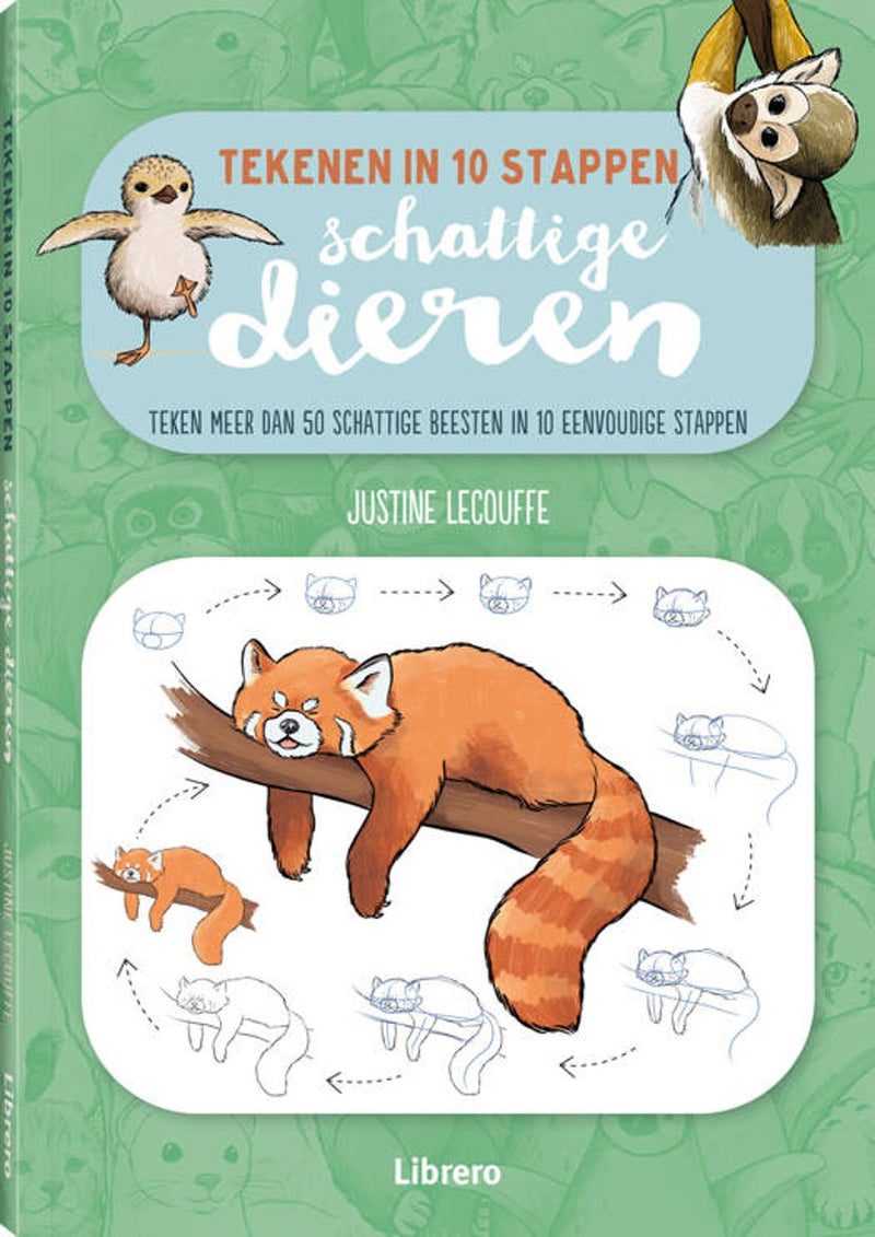 Boek - Tekenen in 10 Stappen - Schattige Dieren
