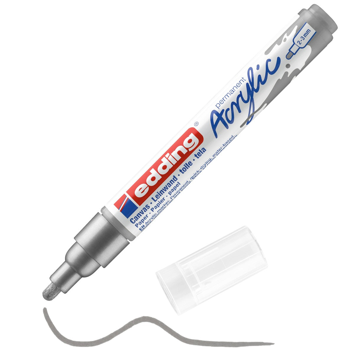 edding 5100 acrylic marker medium - 923 zilver