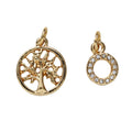 Charm Series hangers - boom/cirkel goudkleurig