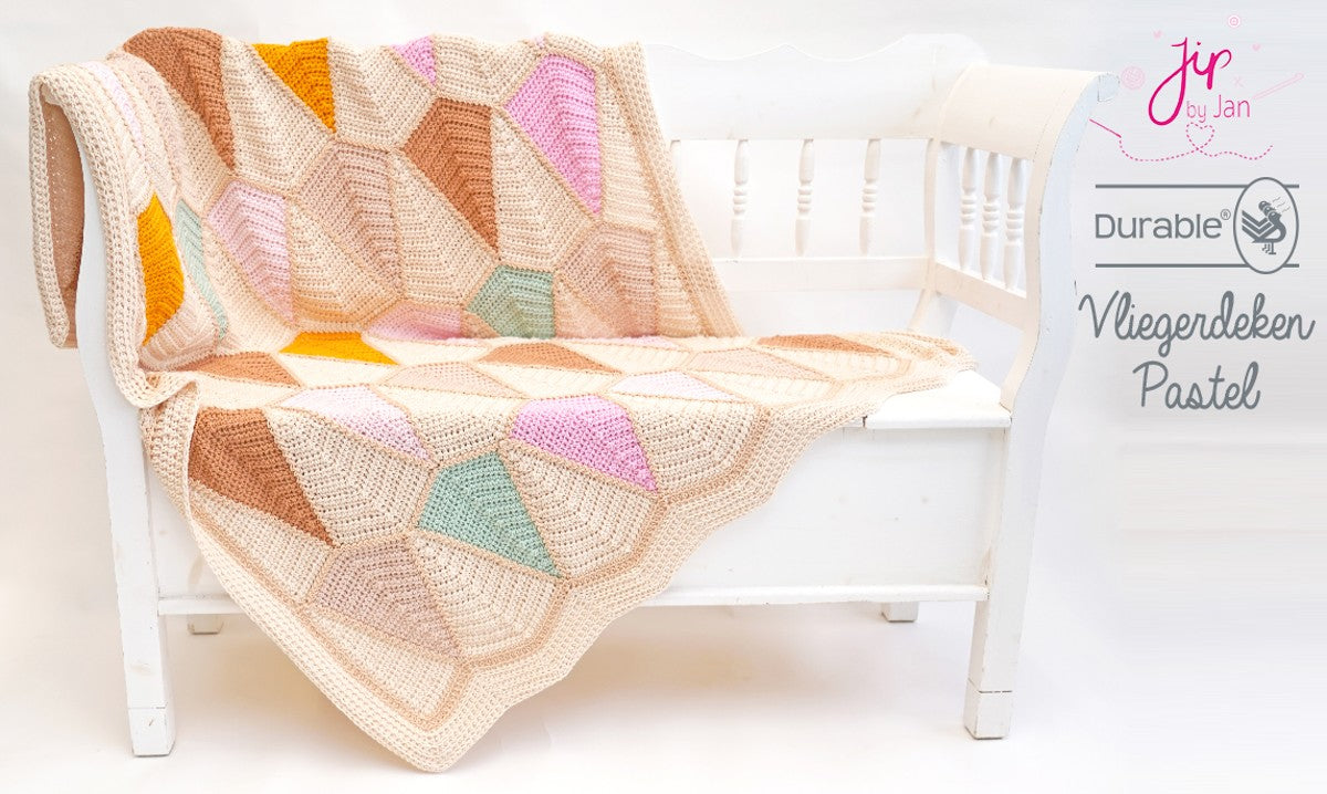 pakket vliegerdeken JipbyJan - pastel