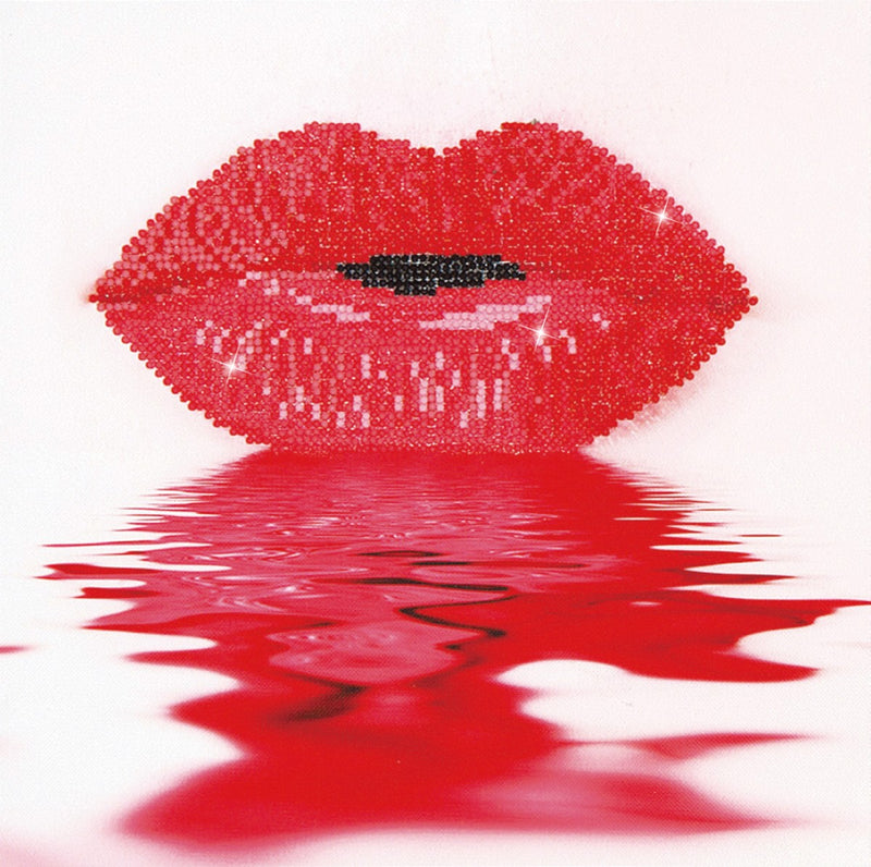 Diamond Dotz - 30x30 cm - lippen