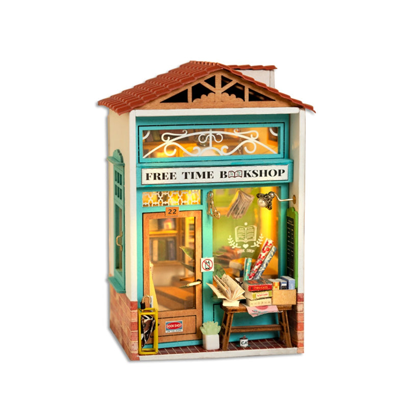 Robotime miniatuur DIY kit - Free Time Bookshop