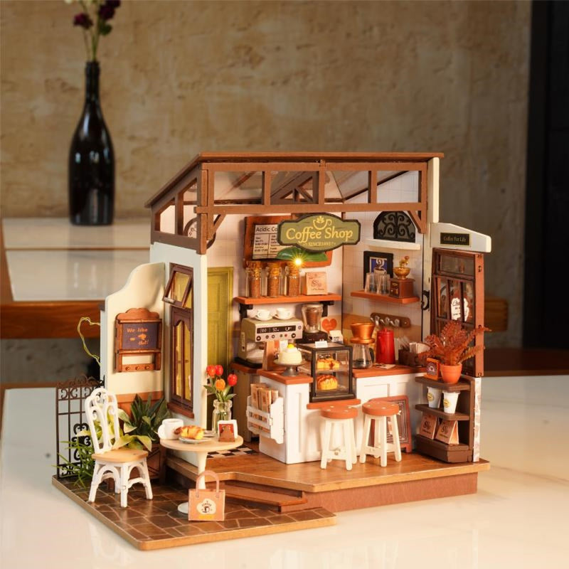 Robotime miniatuur DIY kit - NO.17 Café
