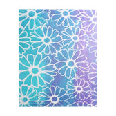 Gelli Arts - flower stencil - 20,3 x 25,4 cm