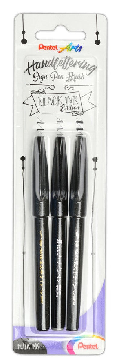Pentel Brush Sign XSES15/3-A- Zwart