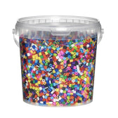 Panduro strijkkralen - 10.000 stuks - 114 mix stripes basic