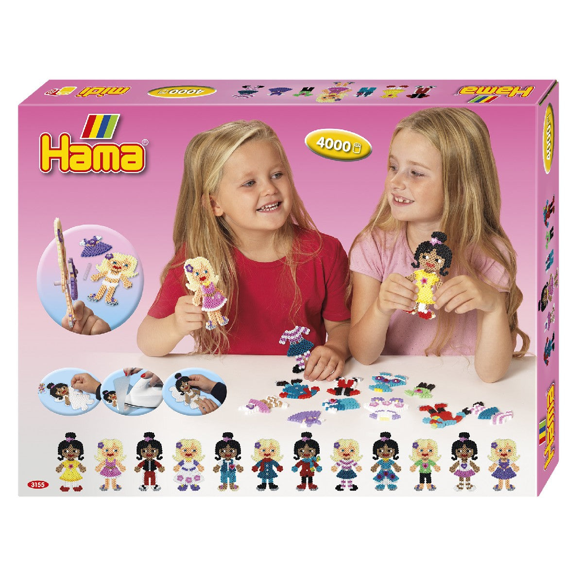 Hama Midi - strijkkralen set - 4000 stuks - fashion dresses
