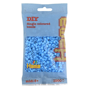 Hama Midi - strijkkralen - 1000 stuks - pastel blue 46