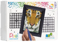 Pixelhobby set met lijst - tijger