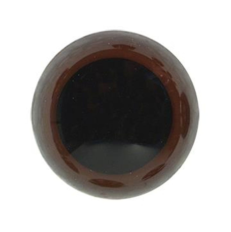 Kunststof veiligheidsogen - 6 mm - donkerbruin