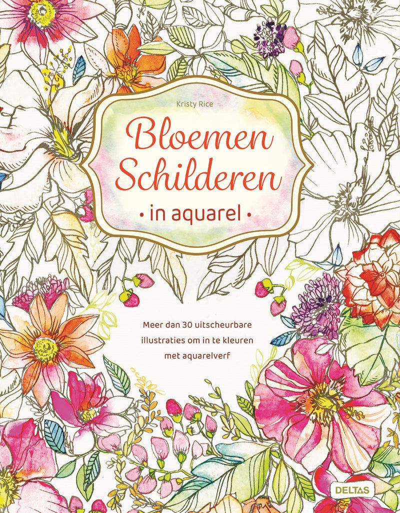 Boek - Bloemen schilderen in aquarel