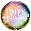 folie ballon metallic 45 cm - happy birthday