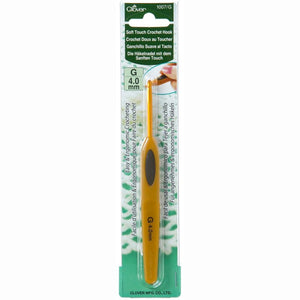 Clover haaknaald - ergonomisch - aluminium - 4 mm