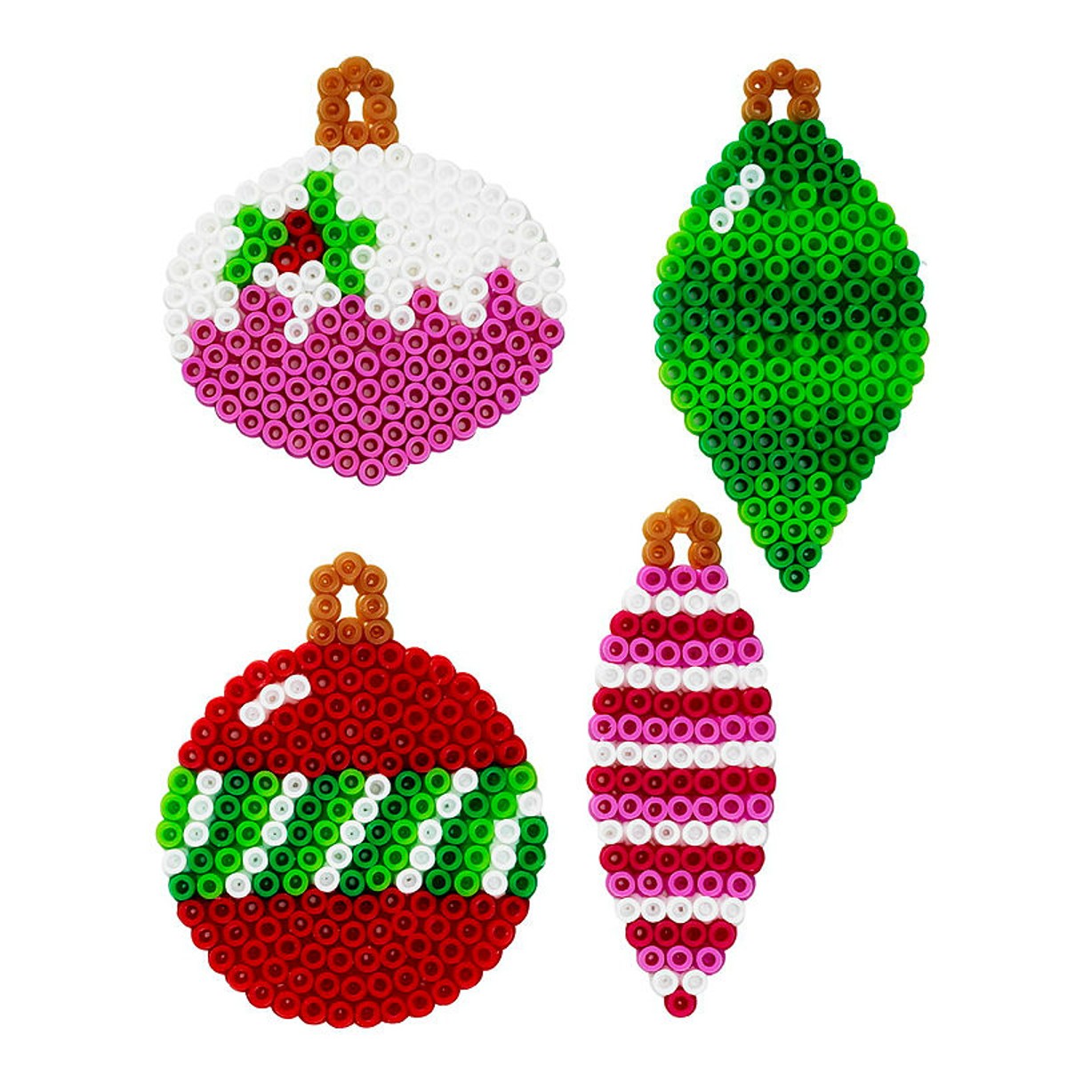 Panduro strijkkralen - onderplaat kerstballen