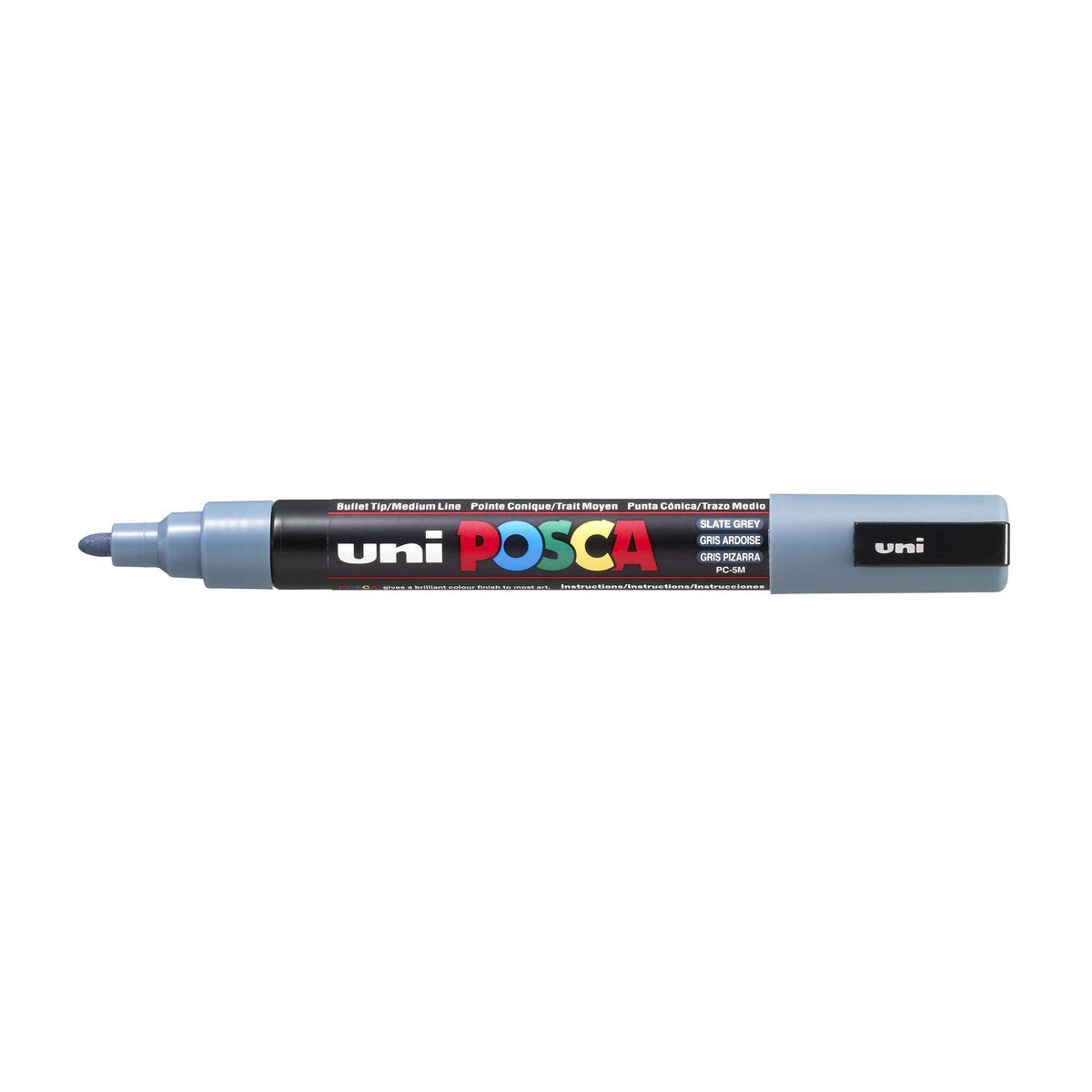 POSCA acrylmarker - medium PC-5M - 1,8-2,5 mm - leigrijs