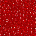 Rocailles - 6/0 - rood transparant