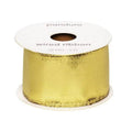 Satijnlint met ijzerdraad - 38 mm - goud