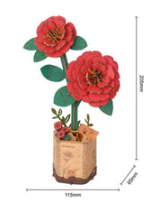 Robotime houten 3D puzzel - Camellia