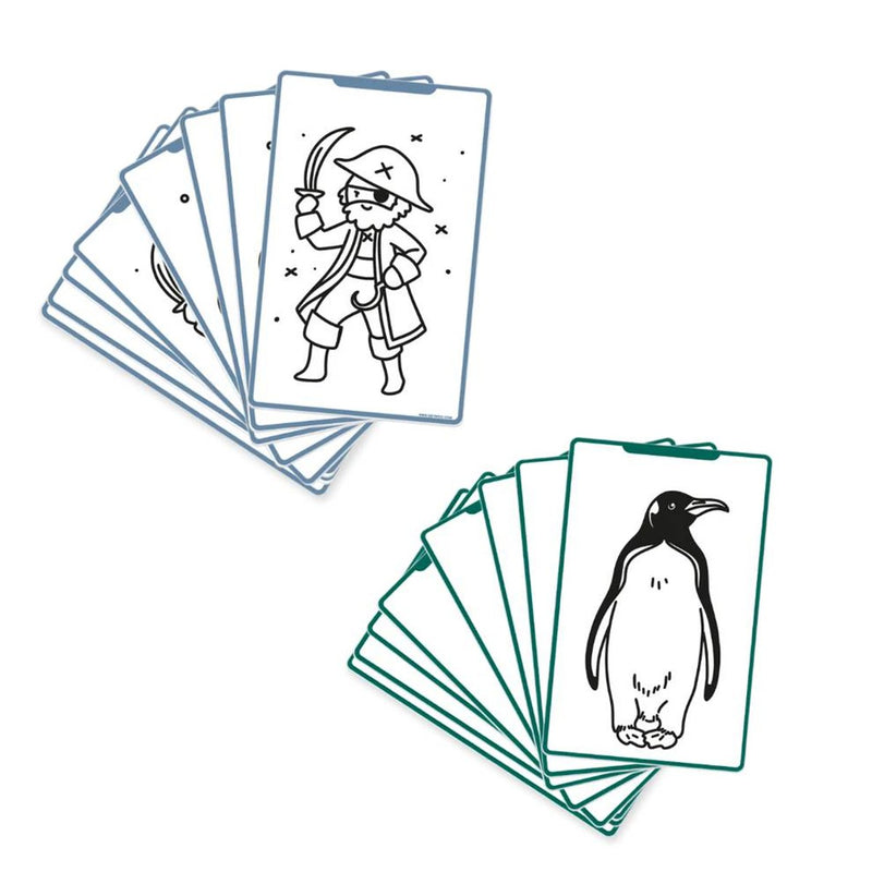 Kidydraw mini refill - dieren, oceanen & piraten