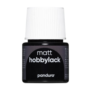Hobbylak mat - 45 ml - zwart