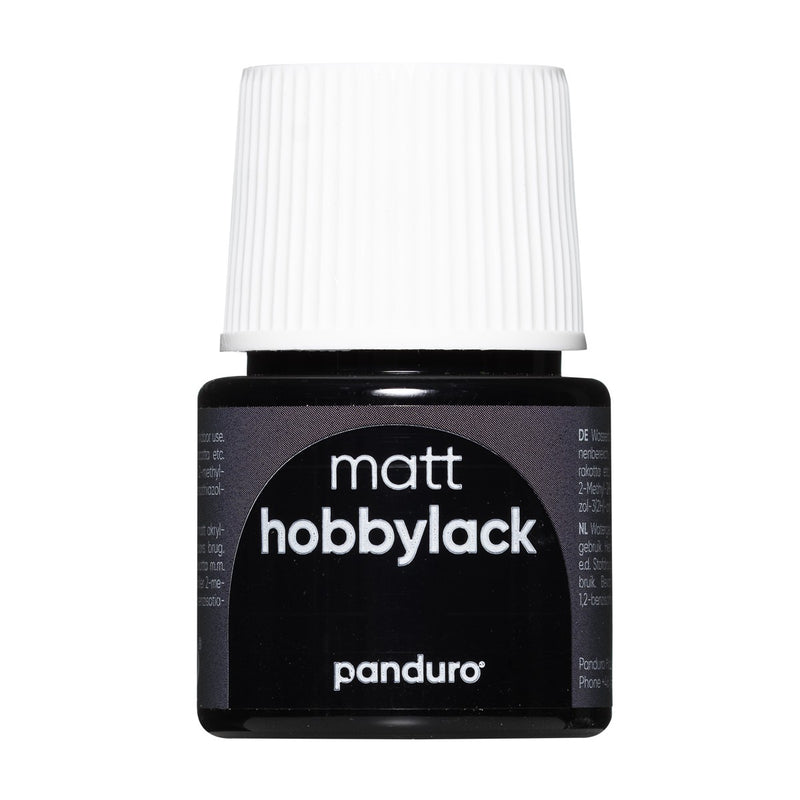 Hobbylak mat - 45 ml - zwart