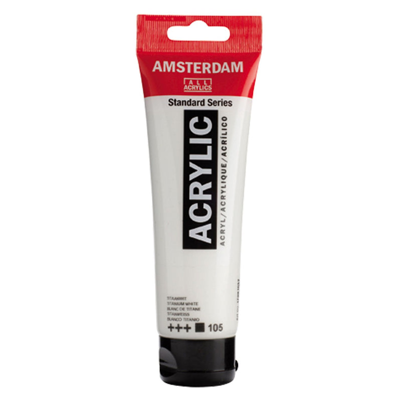 Amsterdam acrylverf - 120 ml - titaanwit 105