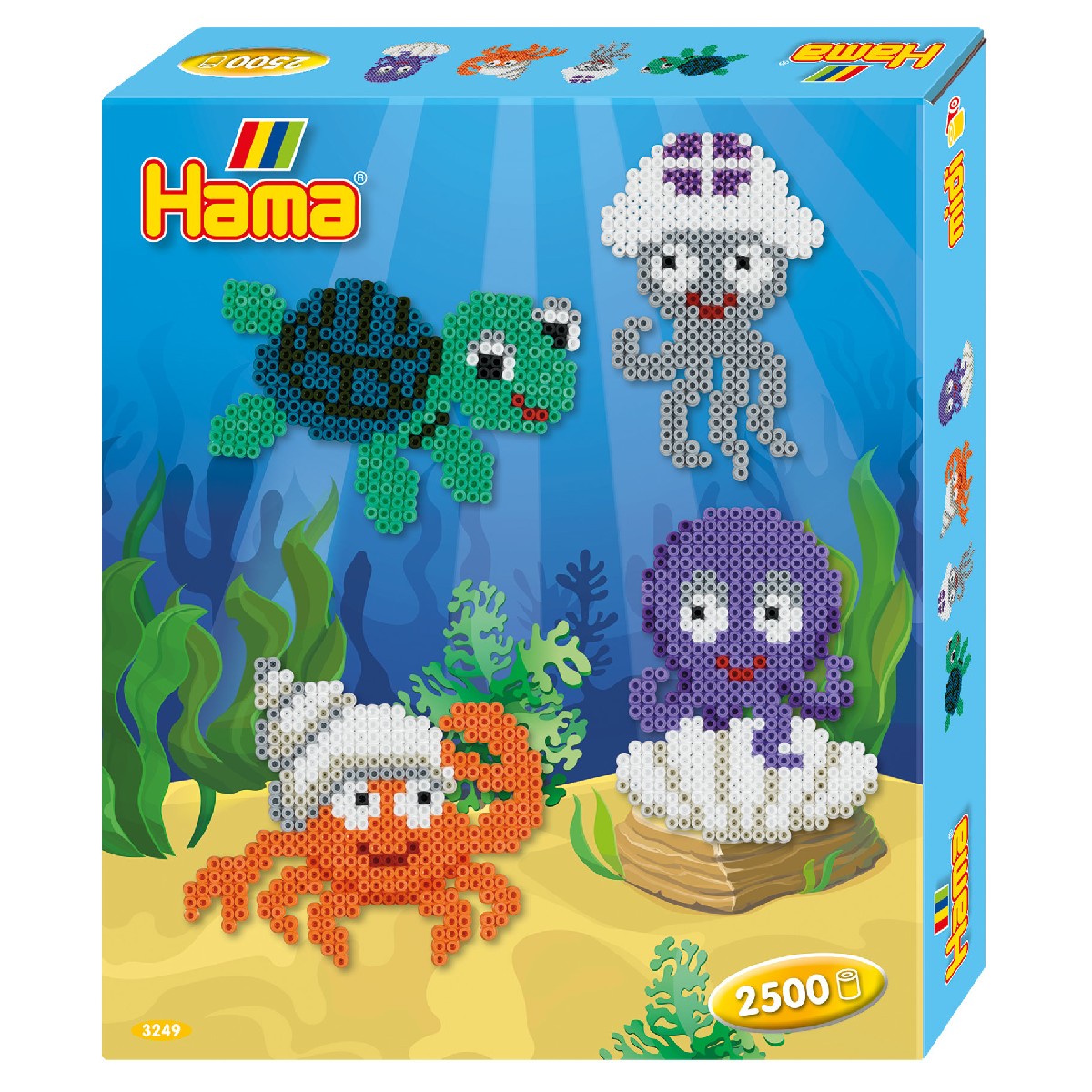 Hama Midi - strijkkralen set - 2500 stuks - zeedieren