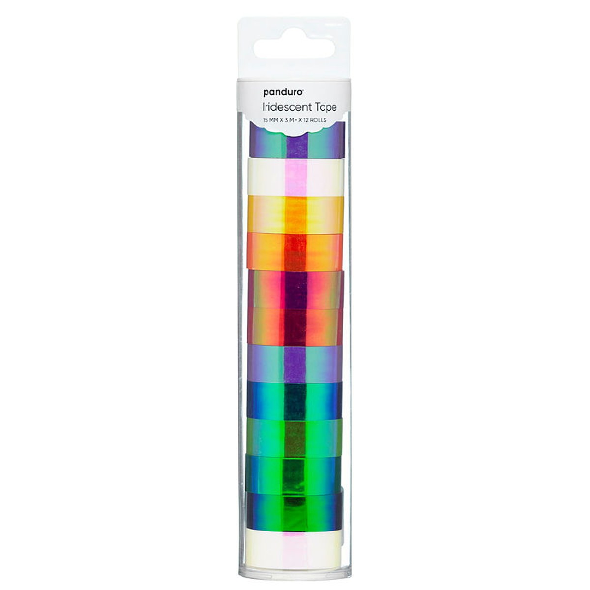 Holografische tape - 12 stuks - kleurenmix