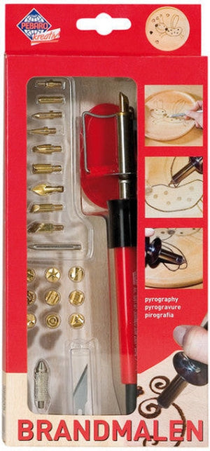 Pebaro houtbrandset - deluxe - 23-delig