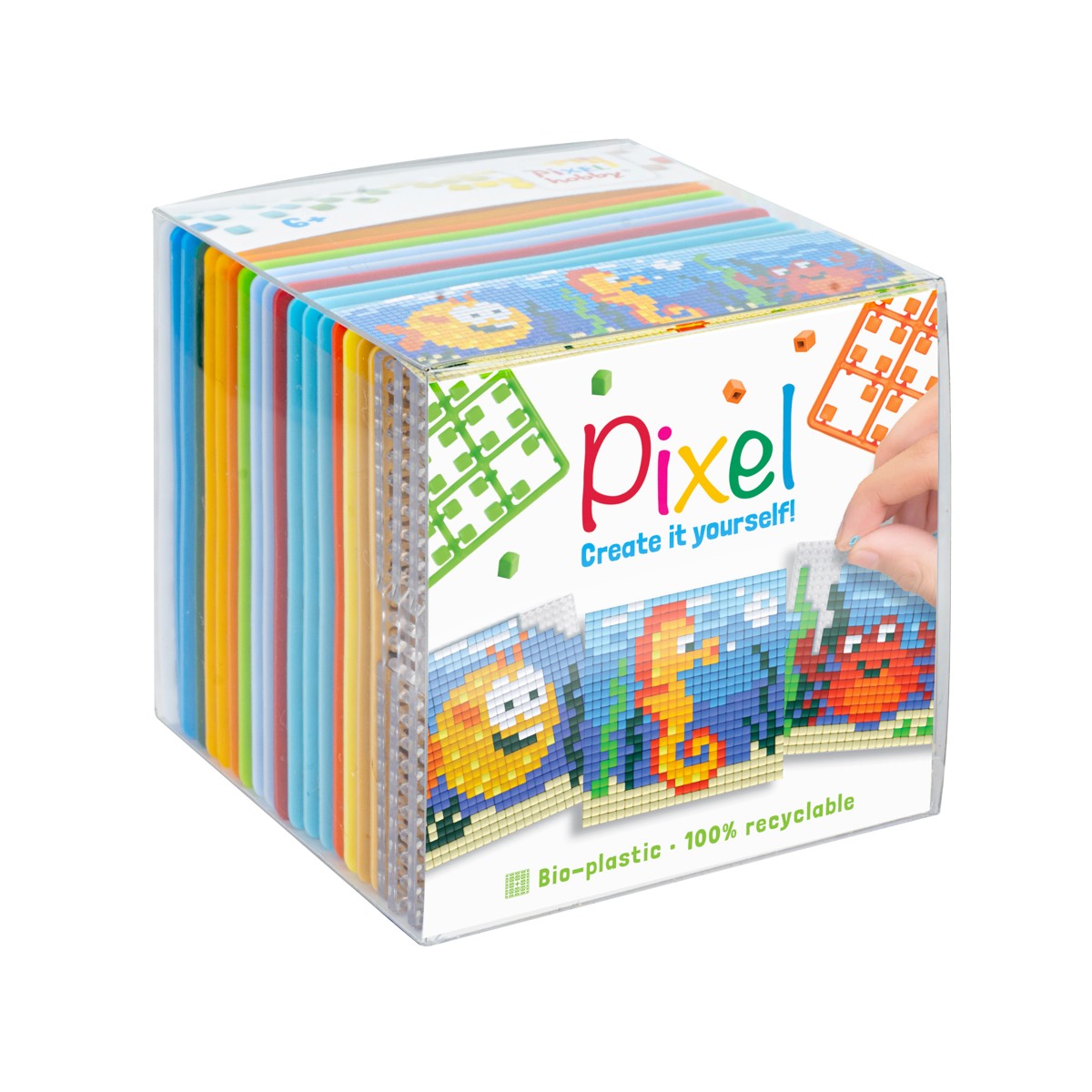 Pixelhobby kubus - 24-delig - zeedieren