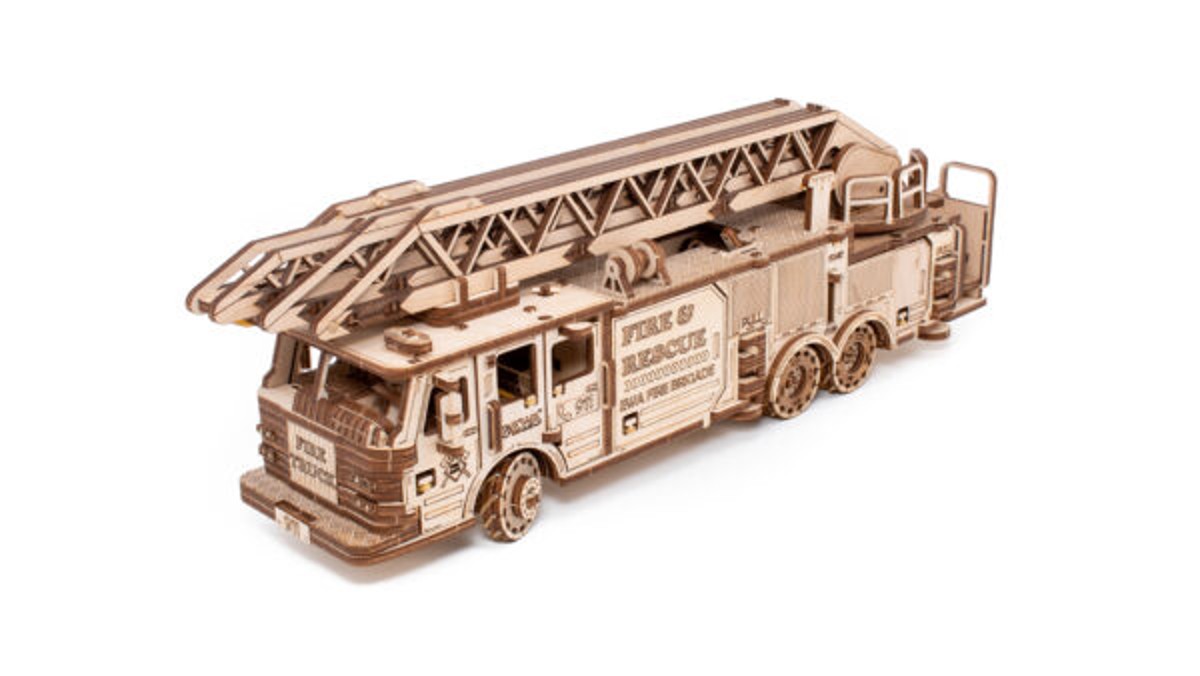 EWA houten 3D puzzel - Firetruck