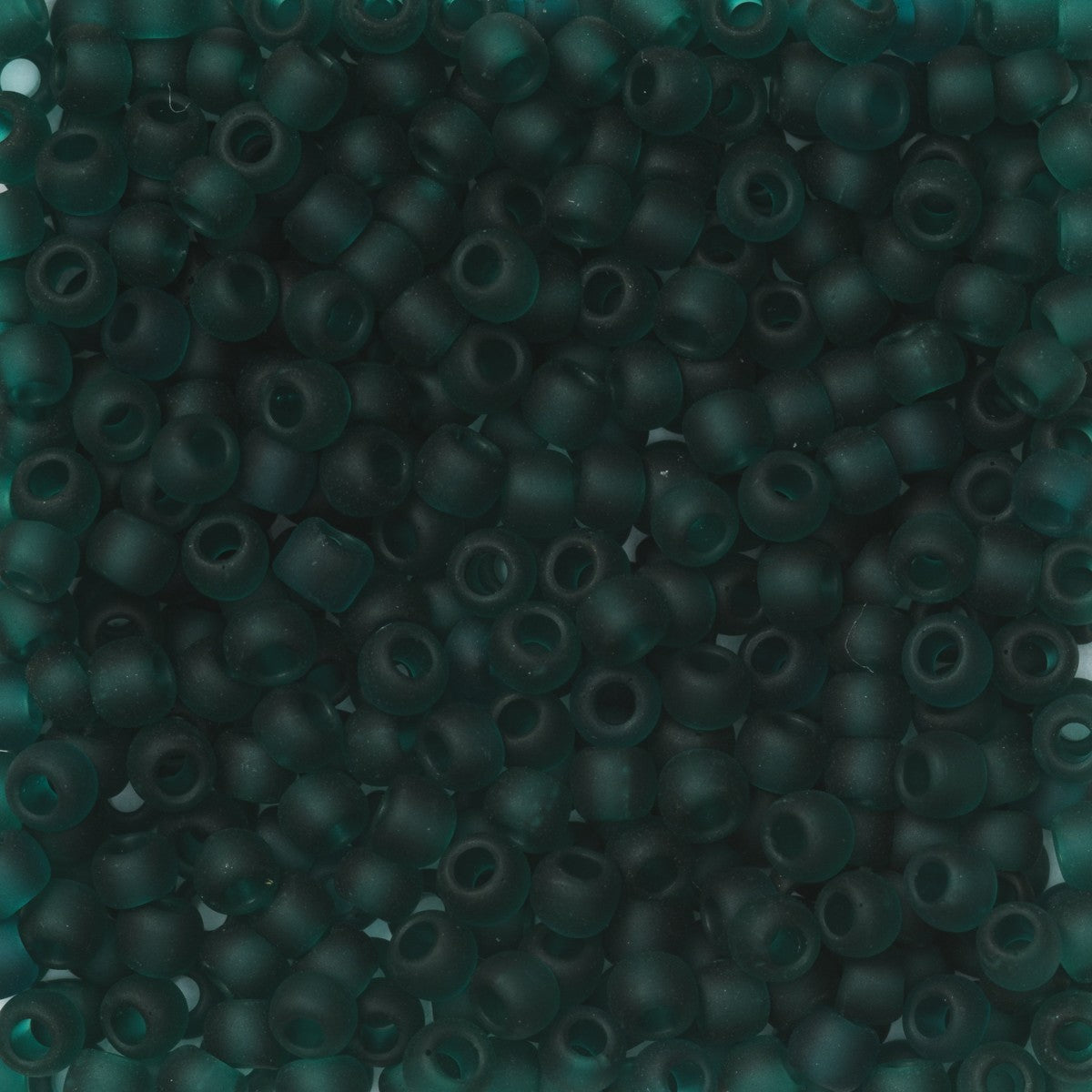TOHO Round kralen - 11/0 - #7BDF groenblauw mat transparant