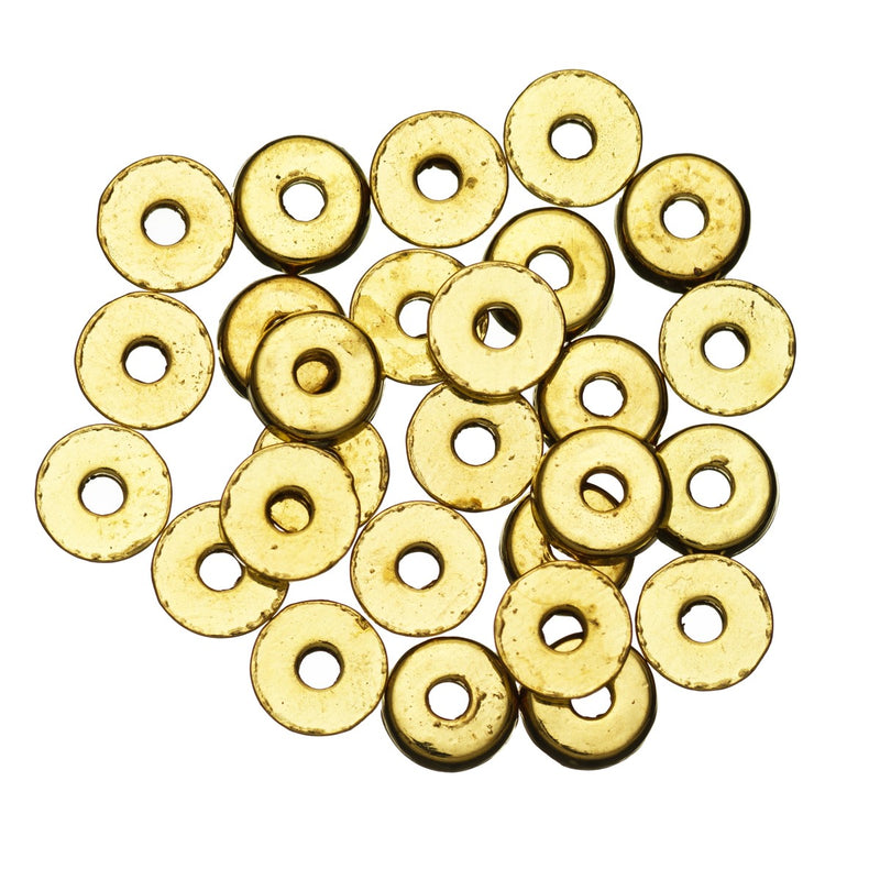 Metalen kralen - 27 stuks - goudkleurig