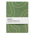 Panduro notitieboek - A5 - green lines