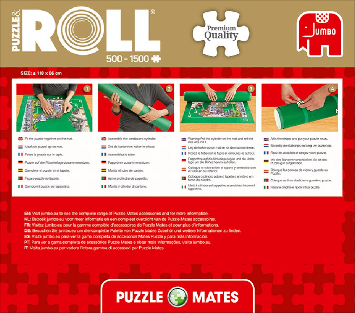 Puzzle & Roll - puzzelmat - maximaal 1500 stuks
