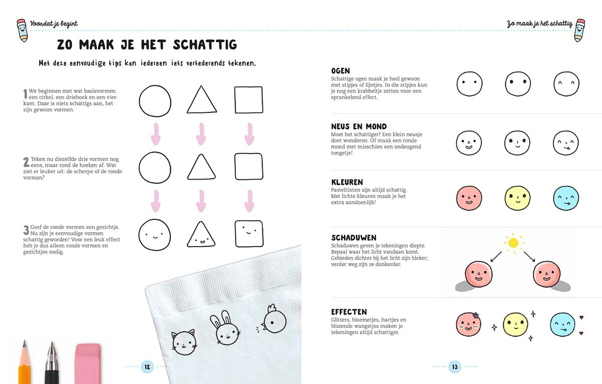 Boek - Kawaii - Leuke dingen tekenen