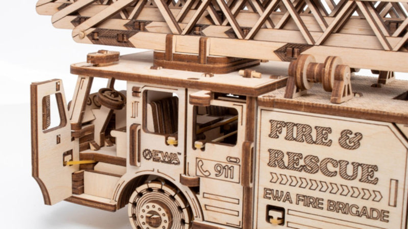 EWA houten 3D puzzel - Firetruck