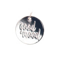 Mix It Up - hanger "good mood" 17 mm - zilverkleurig