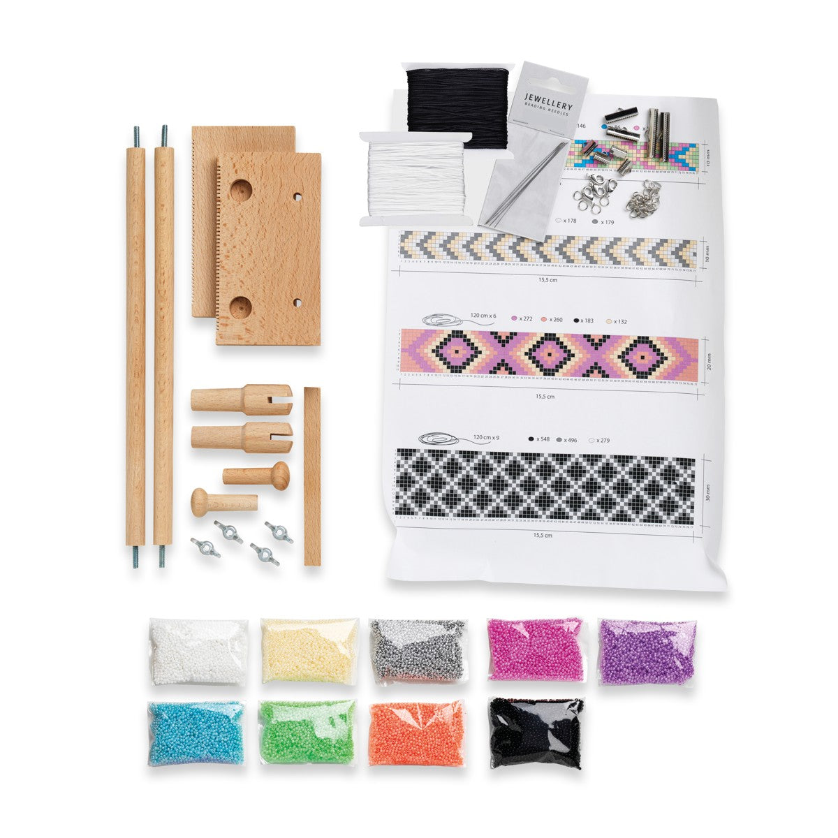 Weefraam set - inclusief kralen en accessoires