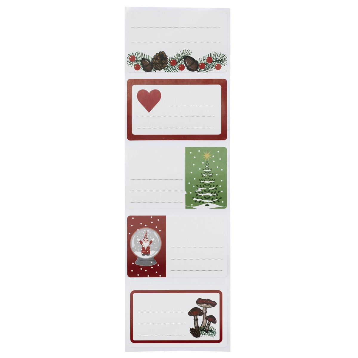 Cadeau etiketten - 125 stuks - Kerst