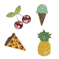 4 pack fun pins cherry,ijs,pizza,ananas