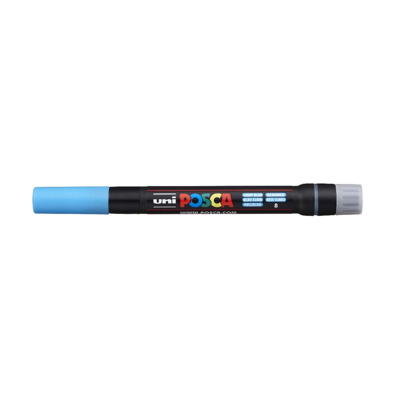 POSCA acrylmarker - brushpunt PCF-350 - 1-10 mm - lichtblauw
