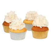 FunCakes fondantdecoratie - witte sneeuwsterren
